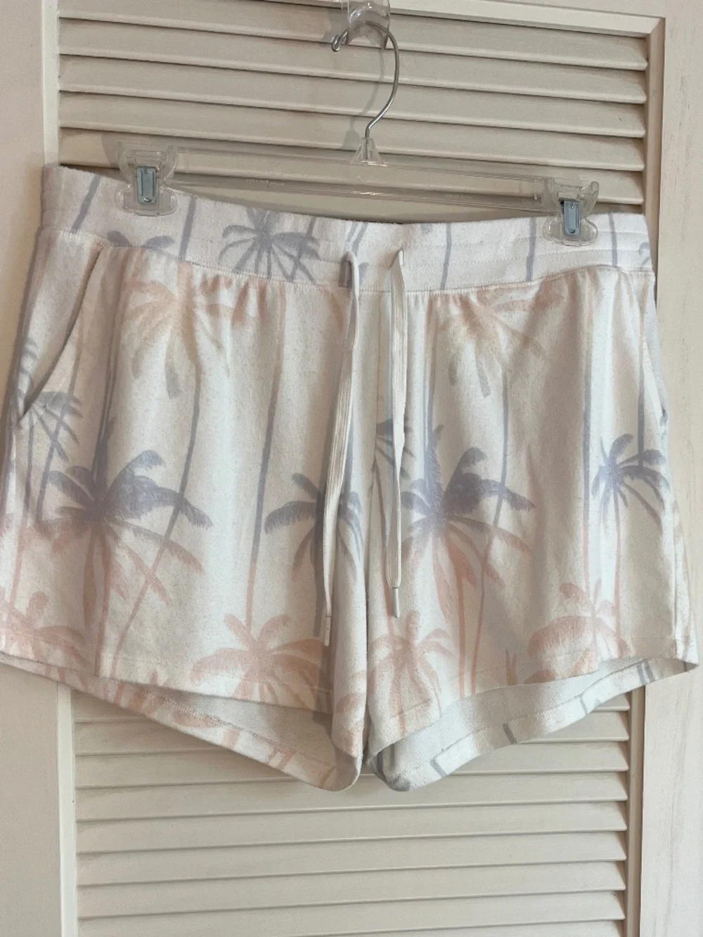 P.J. Salvage Palm Printed Flannel Sleep Shorts Size XL